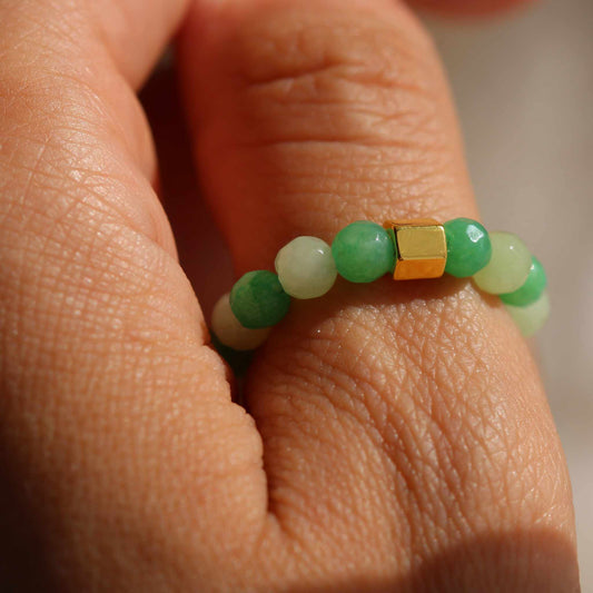 Zara green Ring, Jade