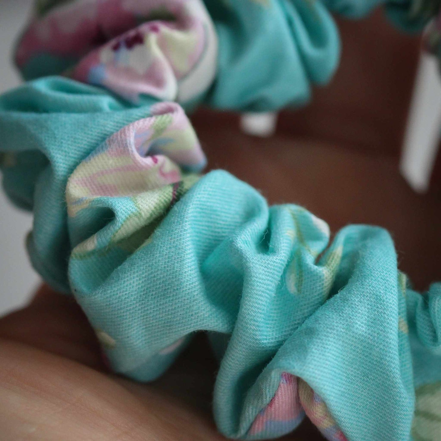 Rose Scrunchie, 100 % Baumwolle