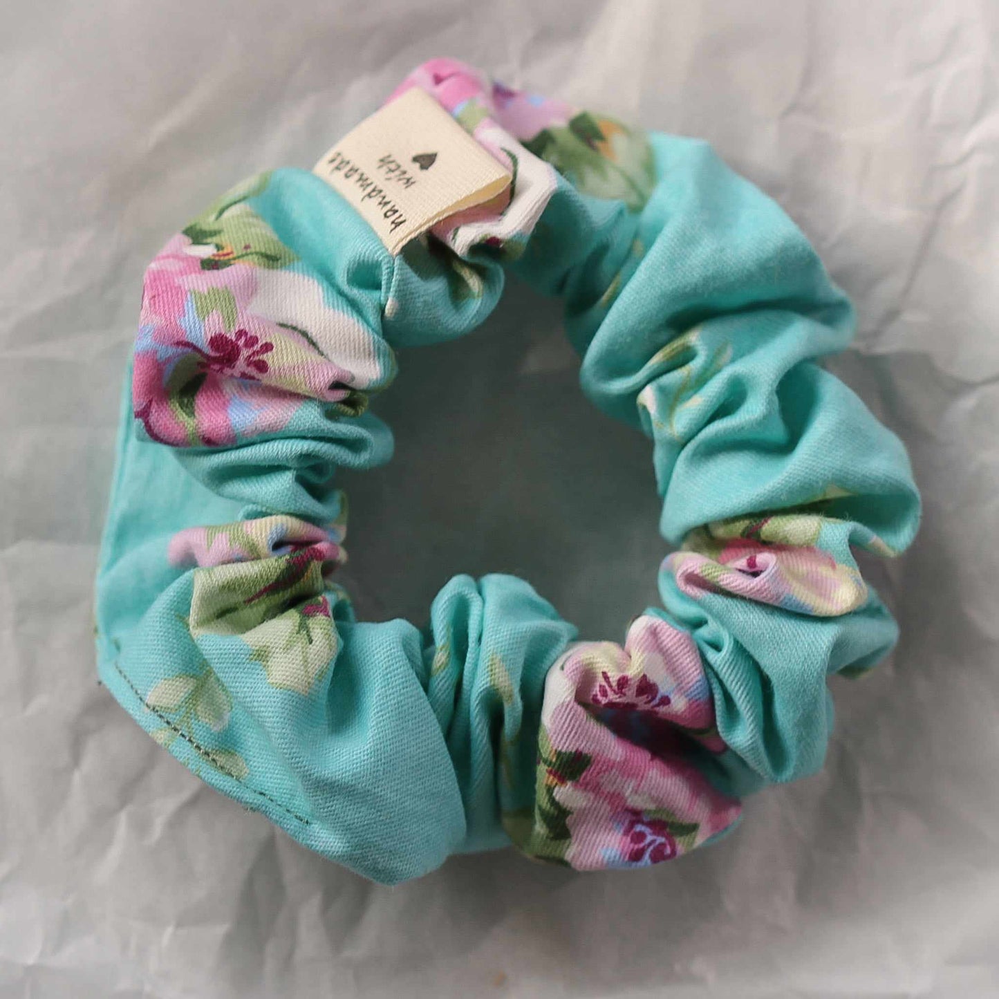 Rose Scrunchie, 100 % Baumwolle