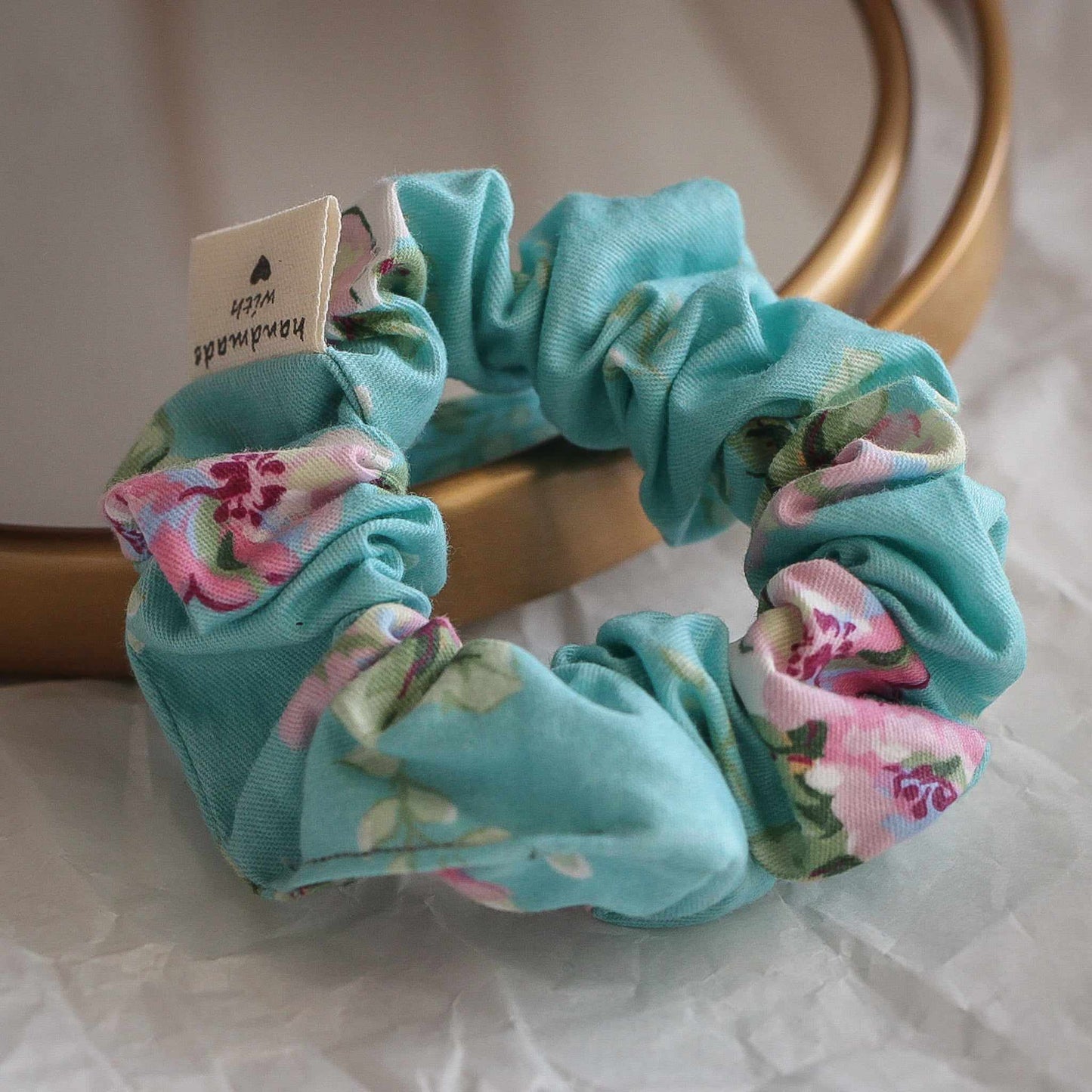 Rose Scrunchie, 100 % Baumwolle