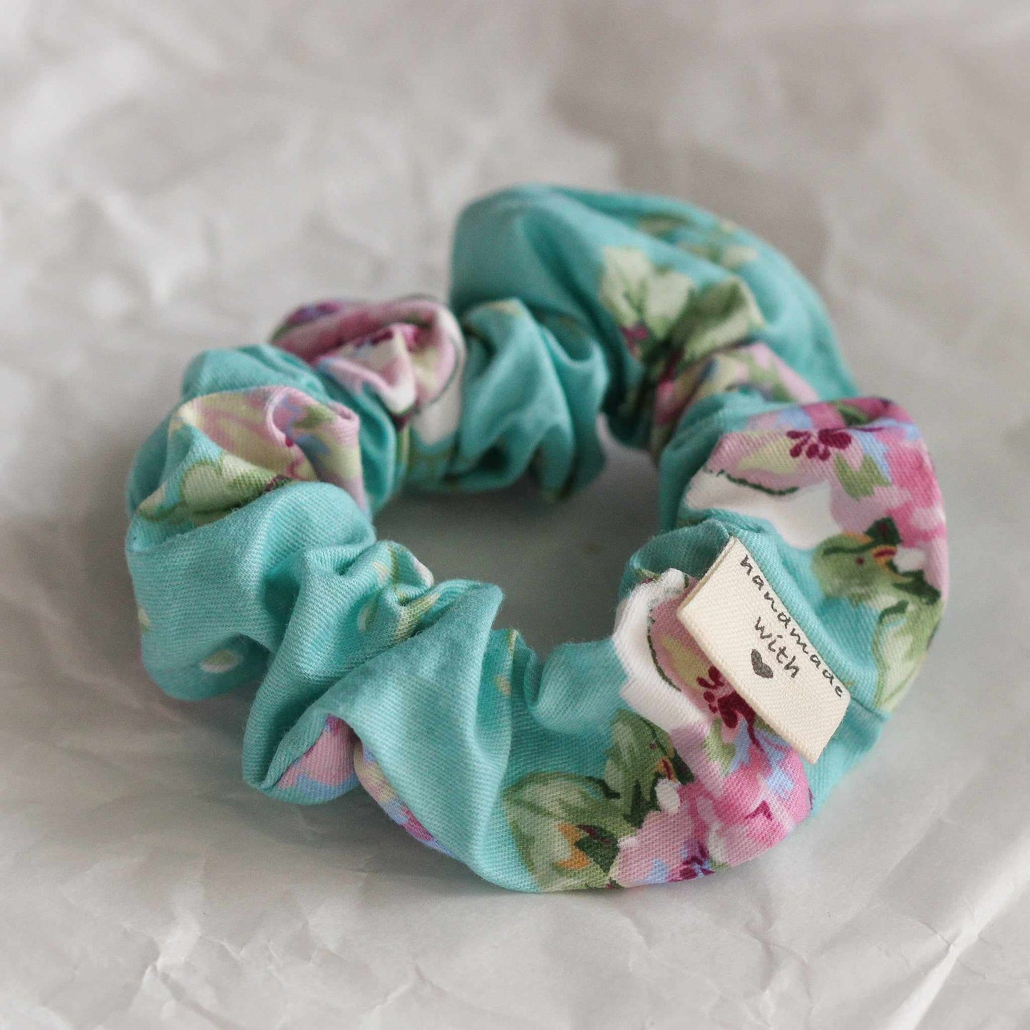 Rose Scrunchie, 100 % Baumwolle