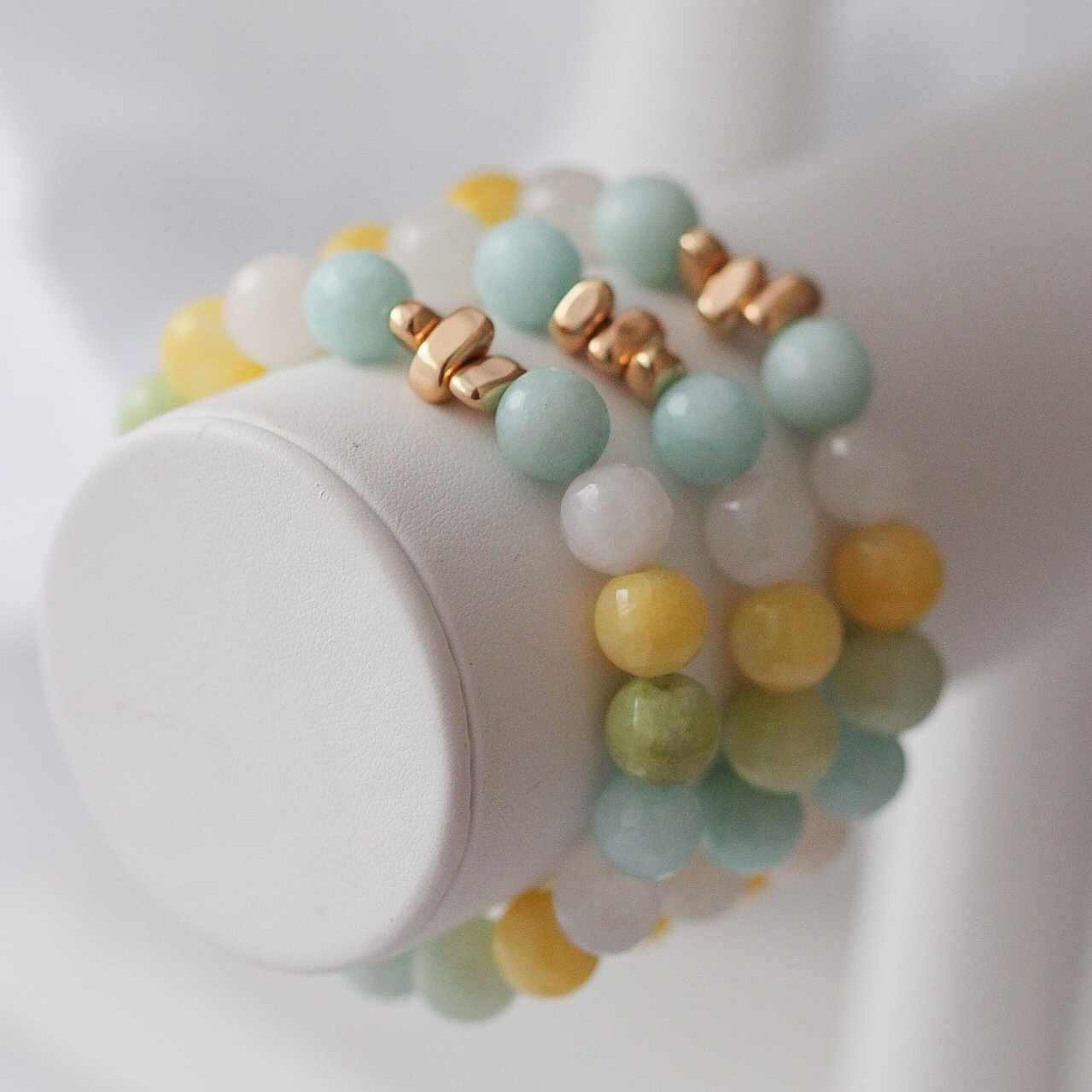 Celine Armband, Edelsteine Pastell